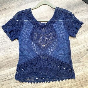 Vintage style lace top